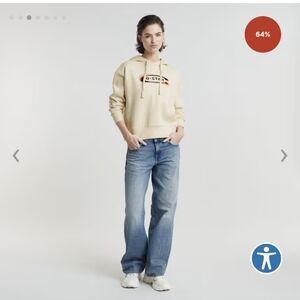 G-Star Old Skool Logo Loose Hoodie NWT Size Medium